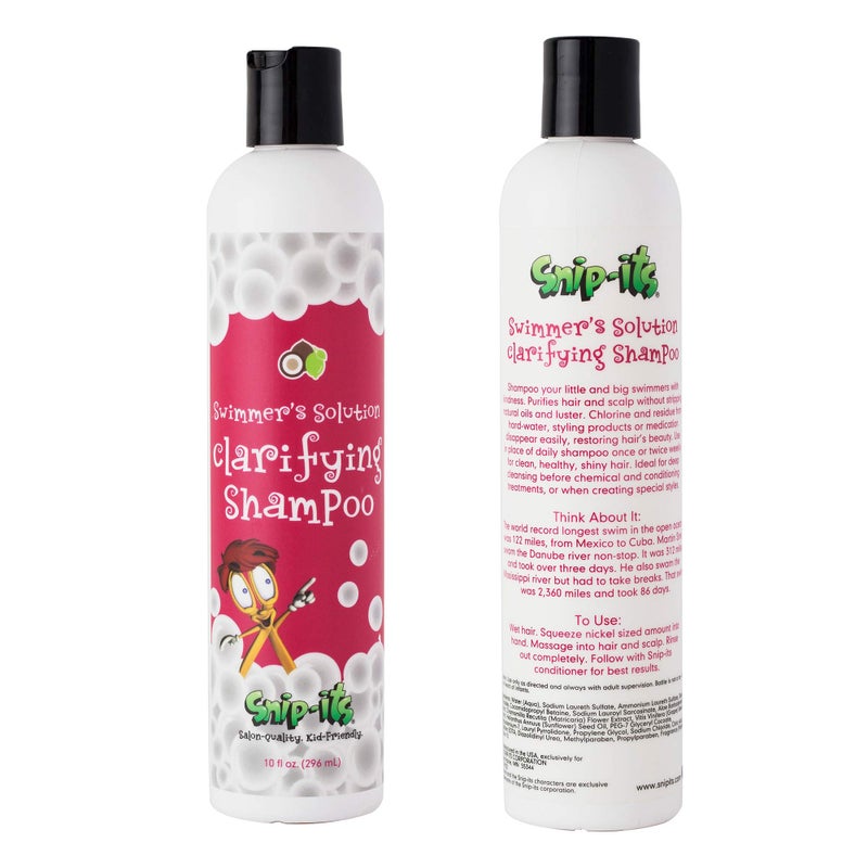 Snip-its Tear Free Swimming Shampoo for Kids - Chlorine Removal, Tropical Scent, 10oz | Salon Quality, Made in the USA - Image 1
